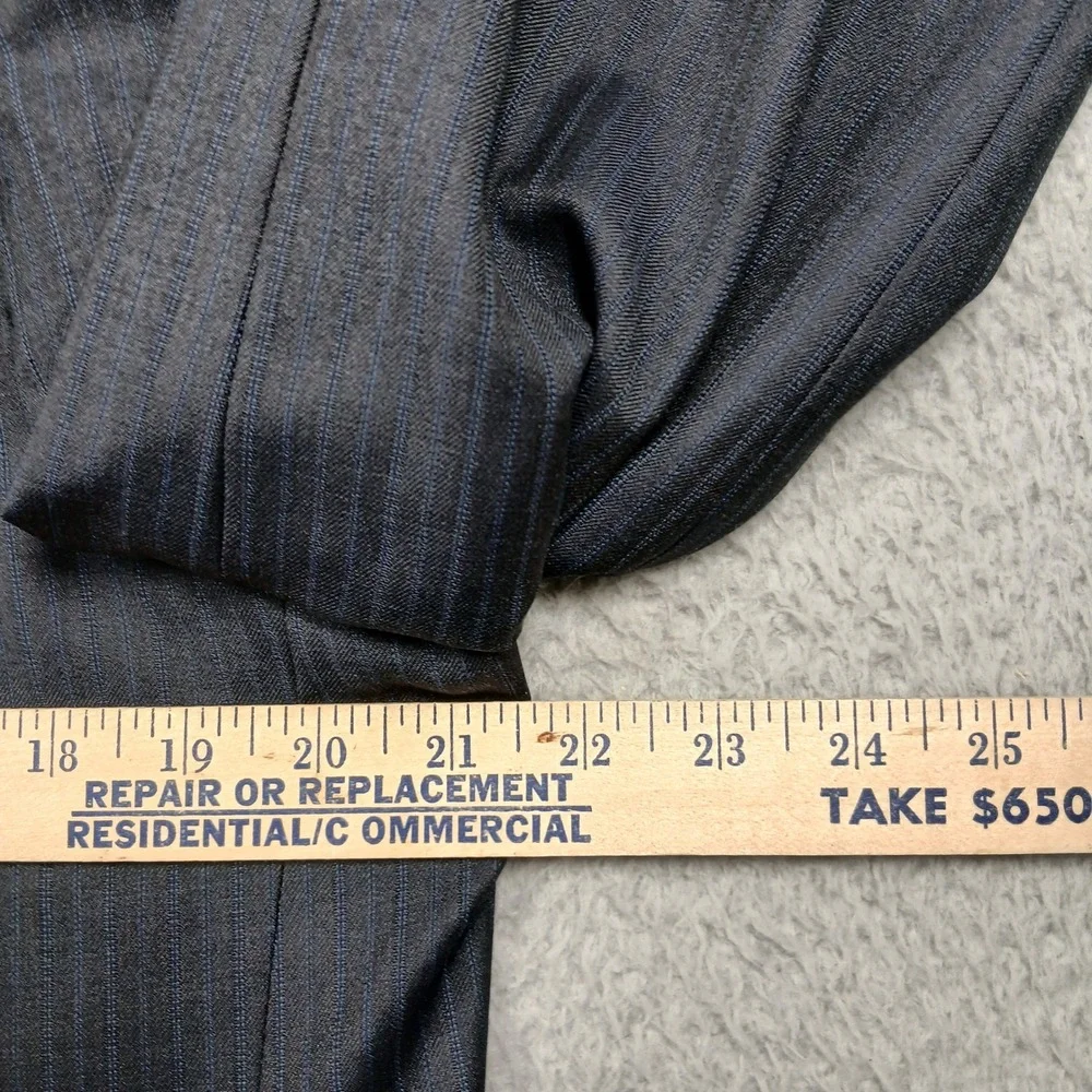 Joseph Bach Sartoriale Abito Verona Gray Pinstripe Wool Blazer 52R‎ Italy
